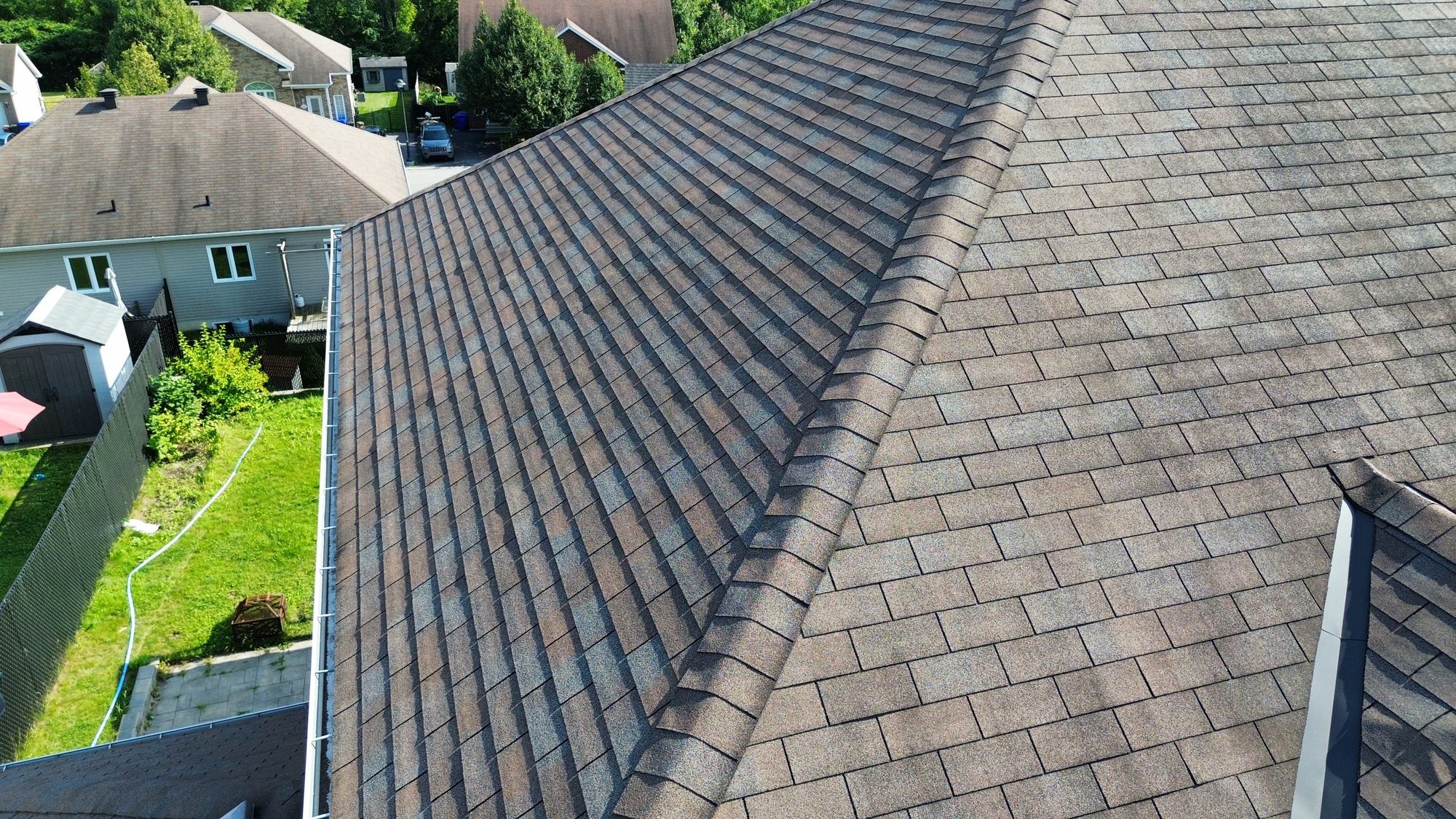 Roof shingle cupping and lifting found during a Nepean, Ottawa home inspection
