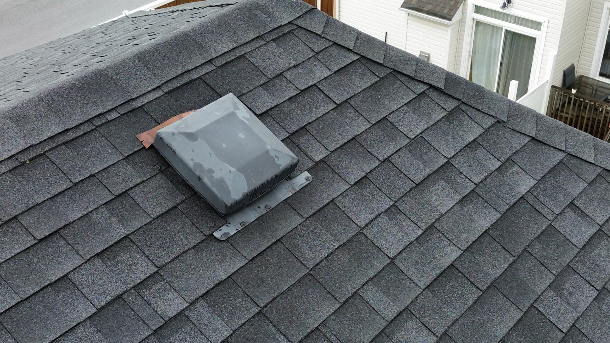 Improper roof vent installation Ottawa home inspection